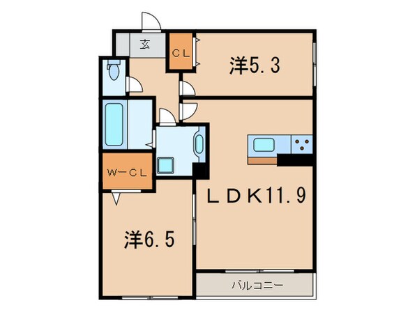 グレイスコート本山中町の物件間取画像